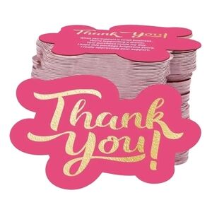 100 Thank You Cards Approx 2"x3"